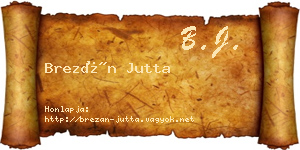 Brezán Jutta névjegykártya